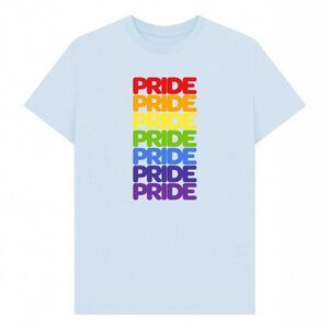 Apoh Unisex Adult Pride Rainbow T-Shirt / Sky Blue